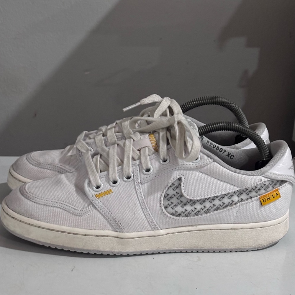 Nike Jordan 1 KO Low SP x Union LA 'White Neutral Grey' Men’s Size 8 Sneakers